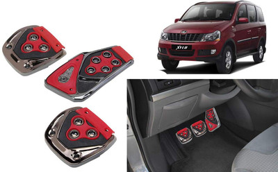 Motopex 3Pcs Non-Slip Manual Car Red Pedals kit Pad Covers Set-57 Car Pedal