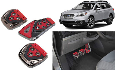 Motopex 3Pcs Non-Slip Manual Car Red Pedals kit Pad Covers Set-93 Car Pedal