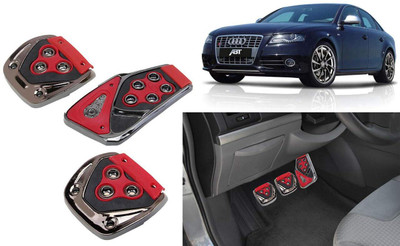 CCE 3Pcs Non-Slip Manual Car Red Pedals kit Pad Covers Set-105 Car Pedal