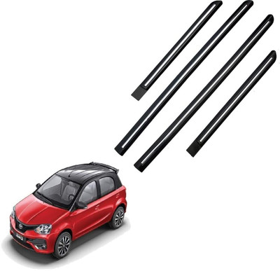 TECHMOZ TOYOTA ETIOS LIVA DOOR SIDE BEADING CHROME LINE SET OF 4 Car Beading Roll For Door(5 m)