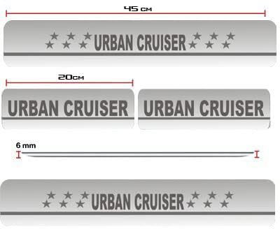 CARXTREME Urban Cruiser Foot Step Compatible For All Models (4 Pcs) Door Sill Plate