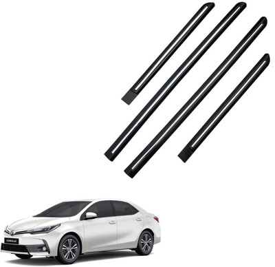 TECHMOZ TOYOTA COROLLA ALTIS DOOR SIDE BEADING CHROME LINE SET OF 4 Car Beading Roll For Door(5 m)
