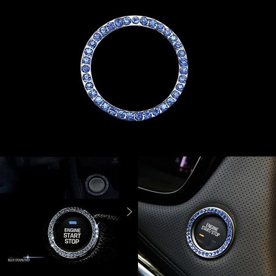 GMA BEAUTY Car Engine Start Stop Switch Button (BLUE) Engine Start/Stop Button