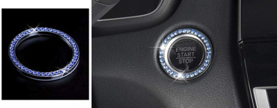 GMA (BLUE) Car Engine Start Stop Switch Button Cover Auto Accessories Push Button Engine Start/Stop Button