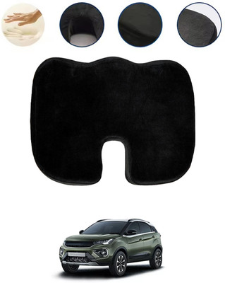 MATIES Black Memory Foam Car Pillow Cushion for Tata(Contemporary, Pack of 1)
