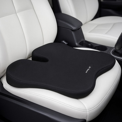 Dr Touch Black Memory Foam Car Pillow Cushion for Mahindra, BMW, Honda, Hyundai, Audi, Kia, Maruti Suzuki, Universal For Car(Rectangular)