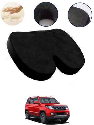 AYW Black Velvet Car Pillow Cushion for Mahindra(Contemporary)