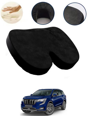 AYW Black Velvet Car Pillow Cushion for Mahindra(Contemporary, Pack of 1)