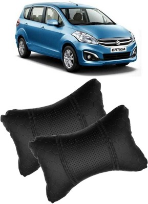 AutoKraftZ Black Leatherite Car Pillow Cushion for Maruti Suzuki(Rectangular, Pack of 2)