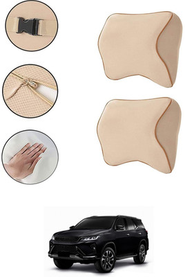 AYW Beige Memory Foam Car Pillow Cushion for Toyota(Contemporary, Pack of 1)