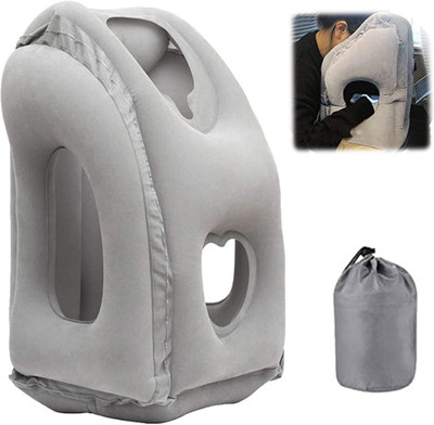 HASTHIP Solid Memory Foam Solid Sleeping Pillow Pack of 1(Grey)