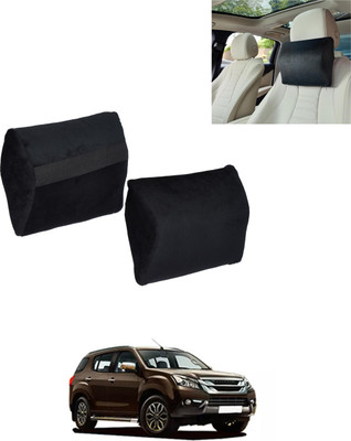 AYW Black Memory Foam Car Pillow Cushion for Isuzu(Contemporary, Pack of 2)