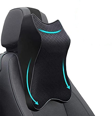 SHIPEASE Black, Blue Memory Foam, Leather(Contemporary, Pack of 1)
