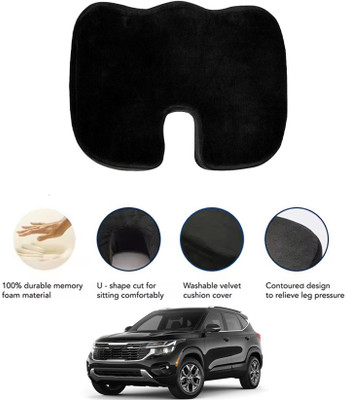 MATIES Black Memory Foam Car Pillow Cushion for Kia(Contemporary, Pack of 1)