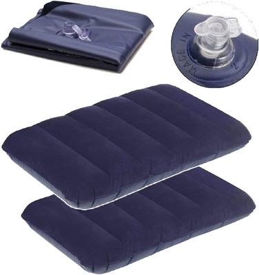 OMPHYRA Air Travel Pillow Pack of 1 Solid(Blue)