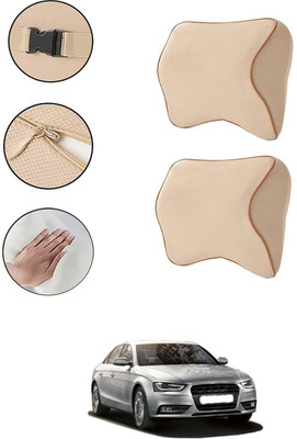 AYW Beige Memory Foam Car Pillow Cushion for Audi(Contemporary, Pack of 1)