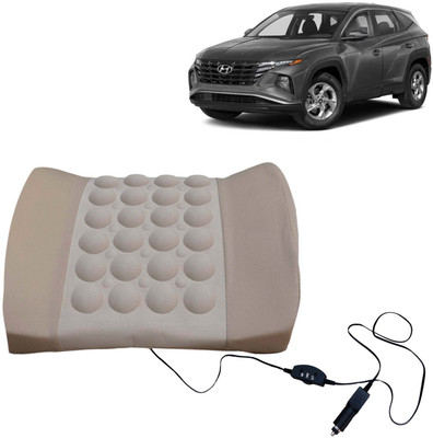 Kingsway Beige Memory Foam Car Pillow Cushion for Hyundai(Rectangular, Pack of 1)