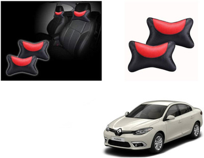 Automotive Prist Black, Red Leatherite Car Pillow Cushion for Renault(Rectangular, Pack of 2)