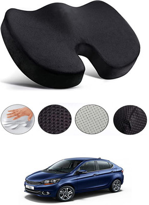 MATIES Black Memory Foam Car Pillow Cushion for Tata(Contemporary, Pack of 1)