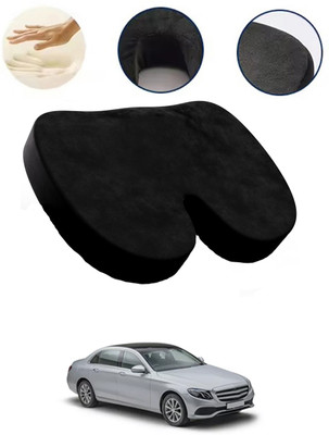 AYW Black Velvet Car Pillow Cushion for Mercedes Benz(Contemporary, Pack of 1)