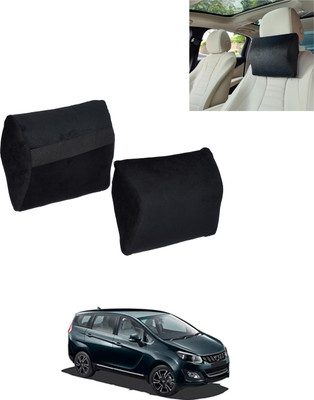 AYW Black Memory Foam Car Pillow Cushion for Mahindra(Contemporary, Pack of 2)