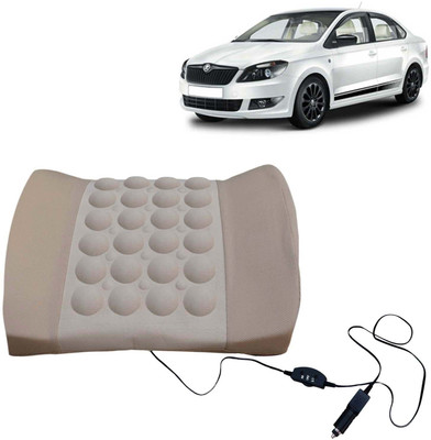Kingsway Beige Memory Foam Car Pillow Cushion for Skoda(Rectangular, Pack of 1)