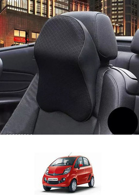 RONISH Black Memory Foam Car Pillow Cushion for Tata(Rectangular, Pack of 1)