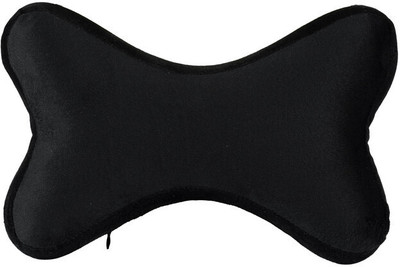 HOMESO Black Memory Foam Car Pillow Cushion for Universal For Car(Rectangular, Pack of 1)
