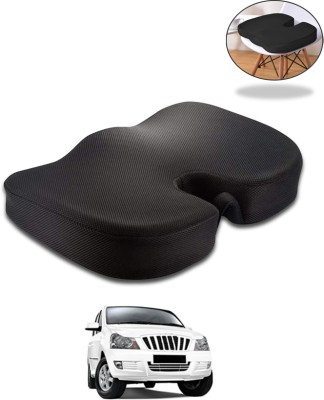 AYW Black Velvet Car Pillow Cushion for Mahindra(Contemporary, Pack of 1)