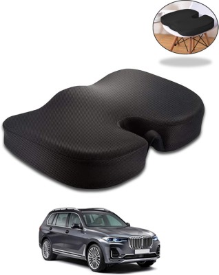 MATIES Black Velvet Car Pillow Cushion for BMW(Contemporary, Pack of 1)