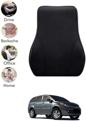 ABJD Black Velvet Car Pillow Cushion for Tata(Contemporary, Pack of 1)