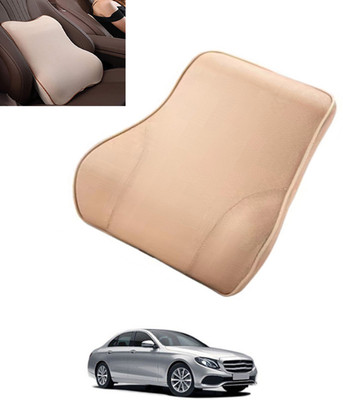 MSNP Beige Memory Foam Car Pillow Cushion for Mercedes Benz(Contemporary, Pack of 1)