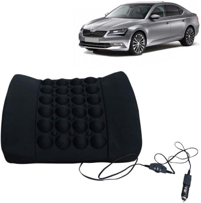 Kingsway Black Memory Foam Car Pillow Cushion for Skoda(Rectangular, Pack of 1)