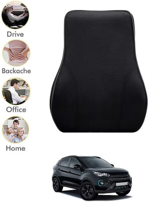 ABJD Black Velvet Car Pillow Cushion for Tata(Contemporary, Pack of 1)