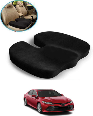 MSNP Black Sponge Car Pillow Cushion for Toyota(Contemporary, Pack of 1)