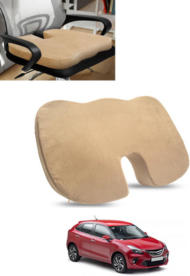 ABJD Beige Memory Foam Car Pillow Cushion for Toyota(Contemporary, Pack of 1)