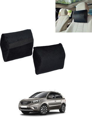 AYW Black Memory Foam Car Pillow Cushion for Renault(Contemporary, Pack of 2)