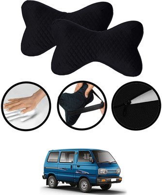 monolive Black Memory Foam Car Pillow Cushion for Maruti Suzuki(Rectangular, Pack of 2)