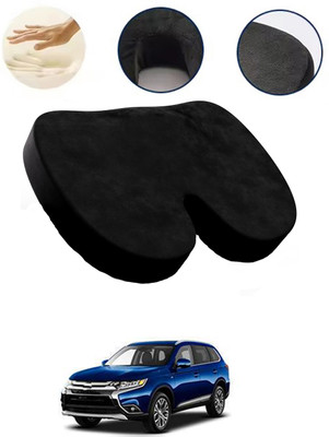 AYW Black Velvet Car Pillow Cushion for Universal For Car(Contemporary, Pack of 1)