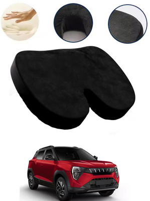 AYW Black Velvet Car Pillow Cushion for Mahindra(Contemporary, Pack of 1)