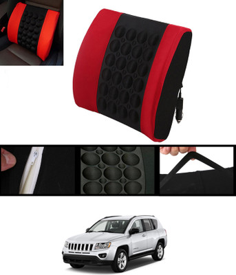 RKPSP Red, Black Nylon Car Pillow Cushion for Universal For Car(Rectangular, Pack of 1)