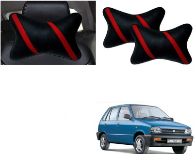 Automotive Prist Black, Red Leatherite Car Pillow Cushion for Maruti Suzuki(Rectangular, Pack of 2)