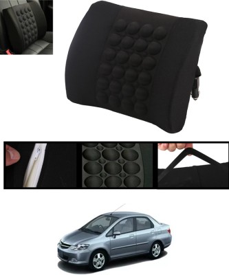 AYW Black Nylon Car Pillow Cushion for Honda(Square, Pack of 1)