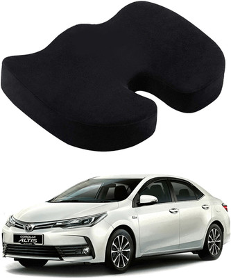 Oshotto Black Memory Foam Car Pillow Cushion for Toyota(Rectangular, Pack of 1)