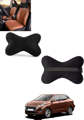 ABJD Black Memory Foam Car Pillow Cushion for Hyundai(Contemporary, Pack of 1)