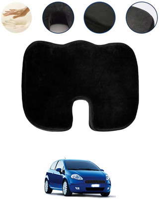 MATIES Black Memory Foam Car Pillow Cushion for Fiat(Contemporary, Pack of 1)