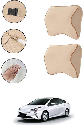 AYW Beige Memory Foam Car Pillow Cushion for Toyota(Contemporary, Pack of 1)