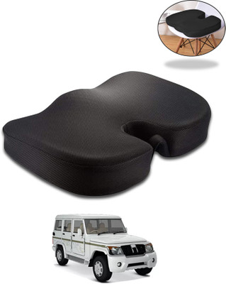 AYW Black Velvet Car Pillow Cushion for Mahindra(Contemporary, Pack of 1)