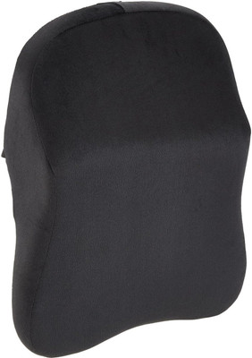 HOMESO Black Velvet Car Pillow Cushion for Universal For Car(Rectangular, Pack of 1)