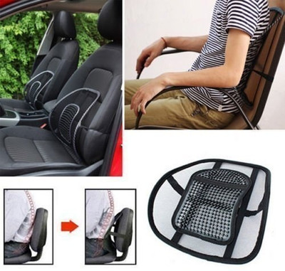 FlyTouch Polyester Seating Pad For  Universal For Car Universal For Car(All Cars Front Seat,, Office Chairs Black)